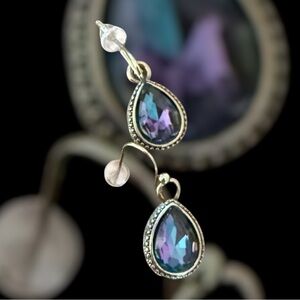 🔥2/$24 or 3/$30🔥 Elegant Purple and Blue Teardrop Earrings